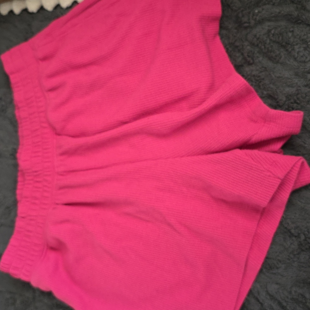 Gilly Hicks Fuchsia Waffle Knit Shorts Womens Small (Christina #4)